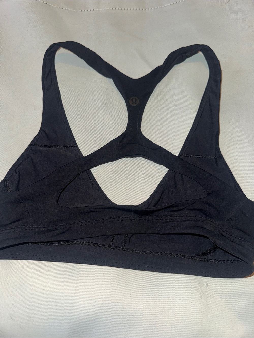 lululemon athletica Black Racerback Cutout Sports Bra